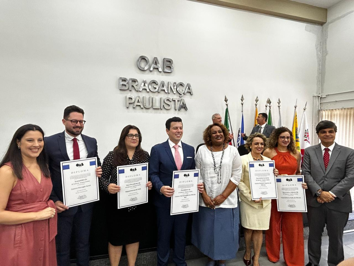 Presidente e vice-presidente da OAB SP participam da cerimônia de posse da diretoria da Subseção de Bragança Paulista